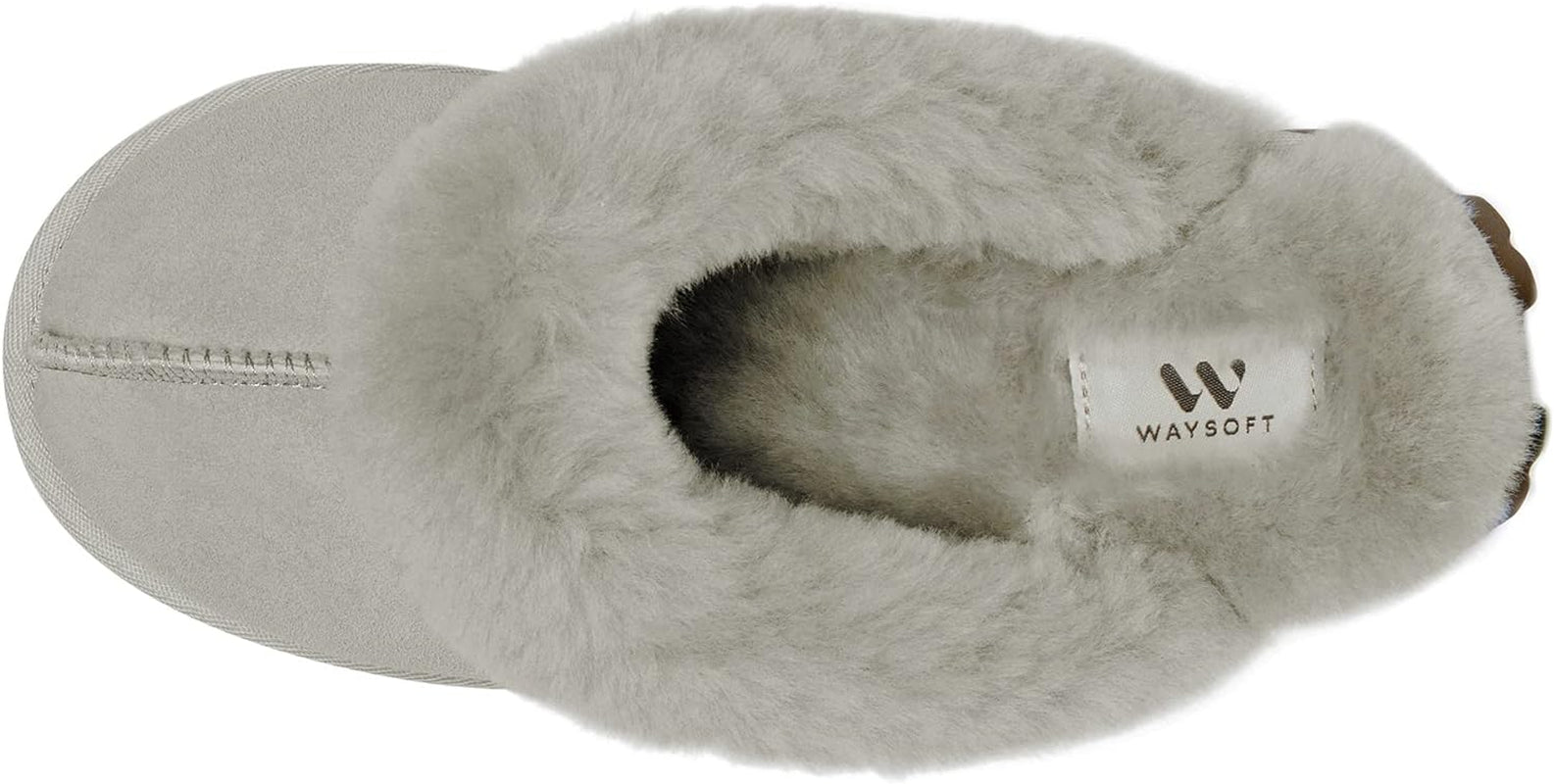 Genuine Australian Sheepskin Women Slippers, 100% Shearling Hard Bottom Slippers for Women Indoor and Outdoor Warm Fuzzy Wool Slippers